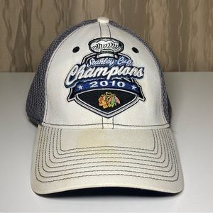 Chicago Blackhawks NHL 2010 Stanley Cup Final New Era Hat White Black